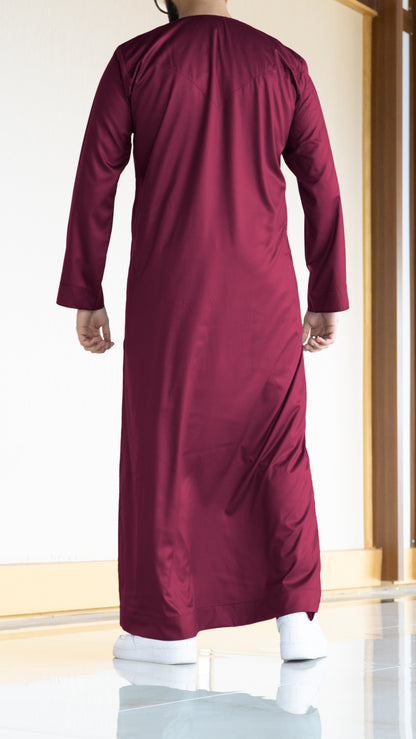 Majestic Maroon Emirati Thobe