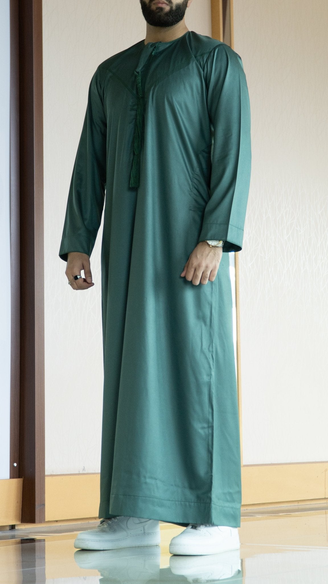 Emerald Green Emirati Thobe - Al-Jameel