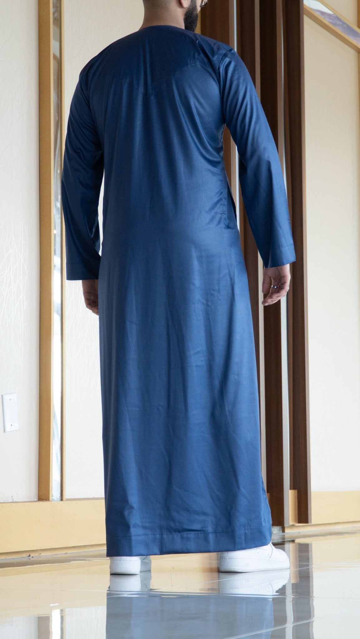 Royal Blue Emirati Thobe - Al-Jameel